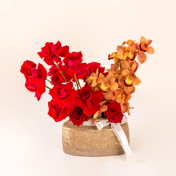 Crimson & Gold Elegance