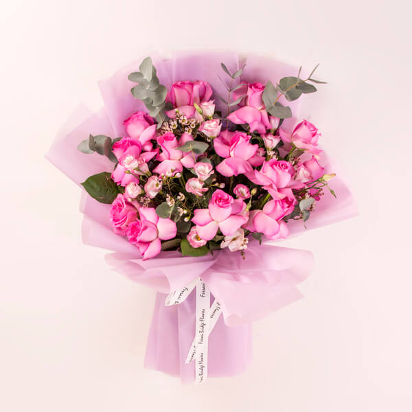 Lavender Haze Rose Bouquet